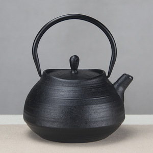 1.2L素雅简约日本铸铁茶壶 围炉煮茶煮水泡茶家用户外铸铁壶茶具